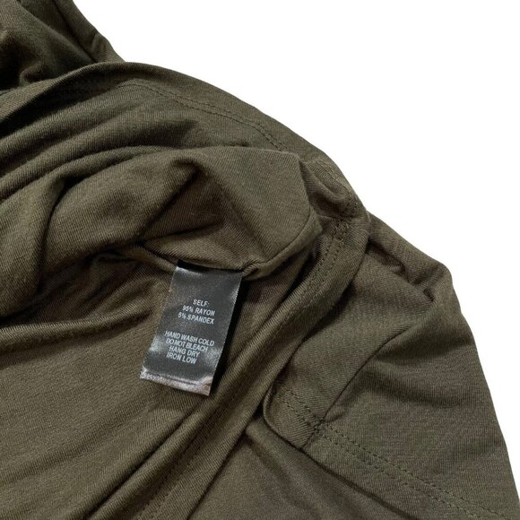 Lulus Women's Olive Green Long‎ Sleeve Sway, Girl, Sway! Swing Dress Size XS - Picture 4 of 9